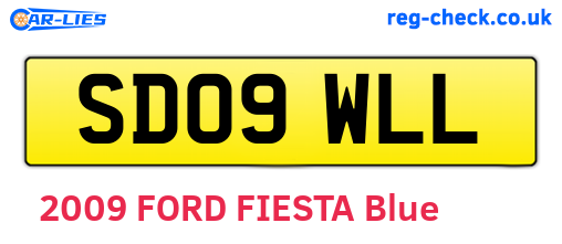 SD09WLL are the vehicle registration plates.