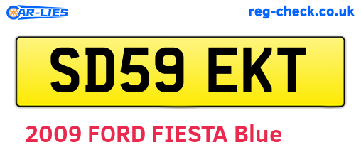 SD59EKT are the vehicle registration plates.