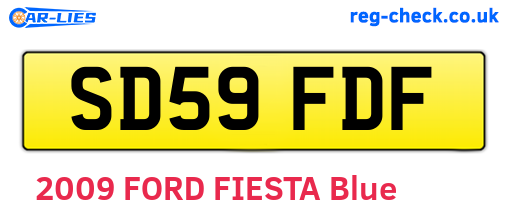 SD59FDF are the vehicle registration plates.