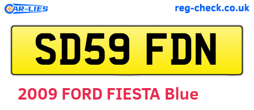 SD59FDN are the vehicle registration plates.