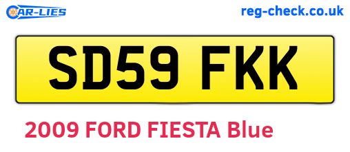 SD59FKK are the vehicle registration plates.