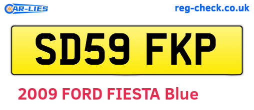 SD59FKP are the vehicle registration plates.