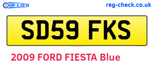 SD59FKS are the vehicle registration plates.