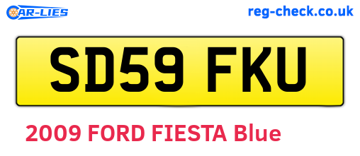 SD59FKU are the vehicle registration plates.