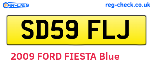 SD59FLJ are the vehicle registration plates.