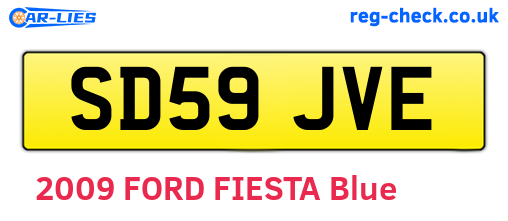 SD59JVE are the vehicle registration plates.