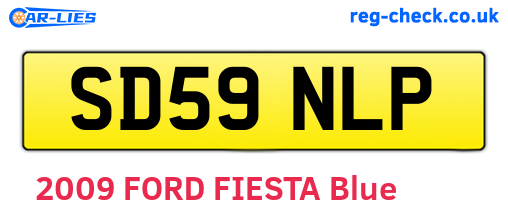 SD59NLP are the vehicle registration plates.