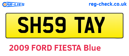 SH59TAY are the vehicle registration plates.