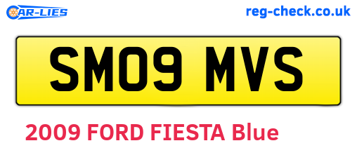 SM09MVS are the vehicle registration plates.