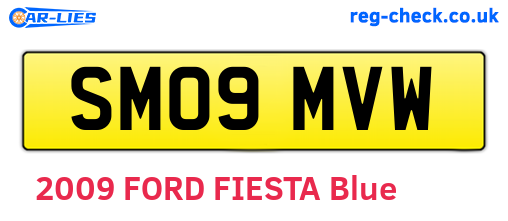 SM09MVW are the vehicle registration plates.