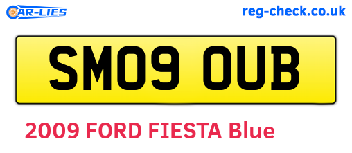 SM09OUB are the vehicle registration plates.