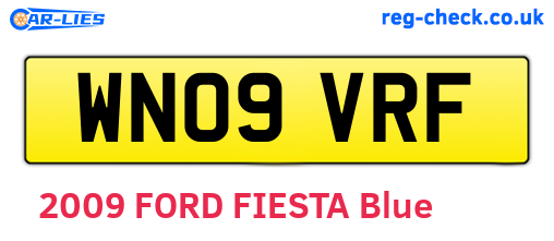 WN09VRF are the vehicle registration plates.