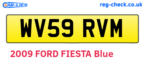 WV59RVM are the vehicle registration plates.