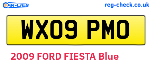 WX09PMO are the vehicle registration plates.