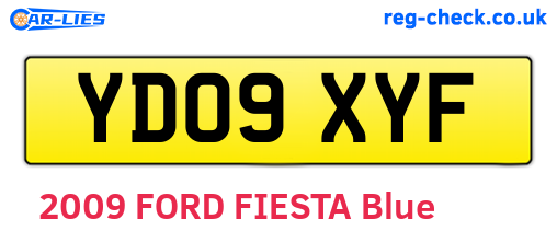 YD09XYF are the vehicle registration plates.
