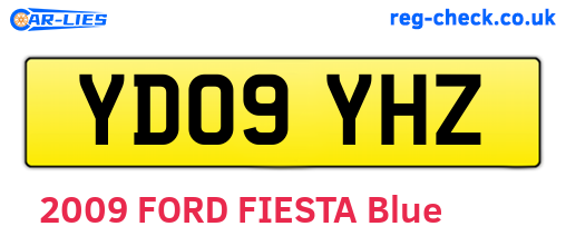 YD09YHZ are the vehicle registration plates.