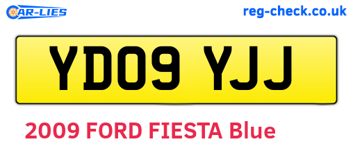 YD09YJJ are the vehicle registration plates.
