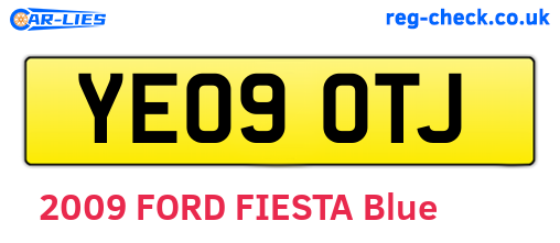 YE09OTJ are the vehicle registration plates.