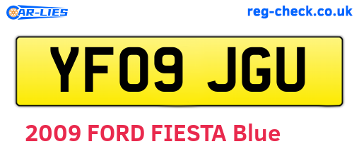 YF09JGU are the vehicle registration plates.