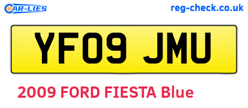 YF09JMU are the vehicle registration plates.
