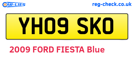 YH09SKO are the vehicle registration plates.