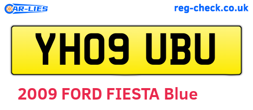 YH09UBU are the vehicle registration plates.