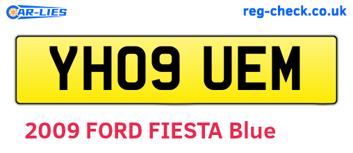 YH09UEM are the vehicle registration plates.