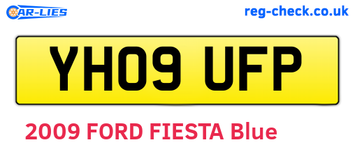 YH09UFP are the vehicle registration plates.