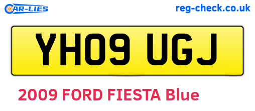 YH09UGJ are the vehicle registration plates.