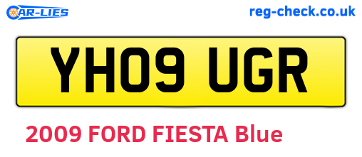 YH09UGR are the vehicle registration plates.