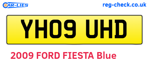 YH09UHD are the vehicle registration plates.