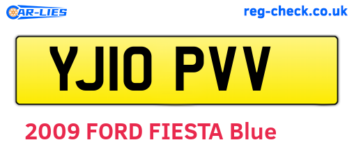 YJ10PVV are the vehicle registration plates.