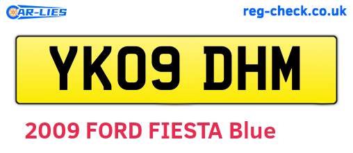 YK09DHM are the vehicle registration plates.