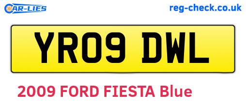YR09DWL are the vehicle registration plates.
