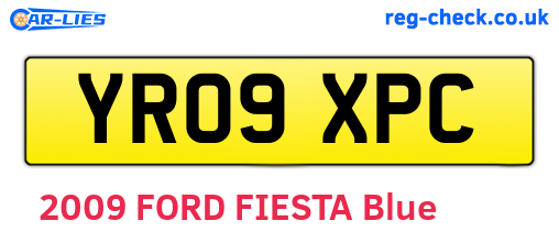YR09XPC are the vehicle registration plates.