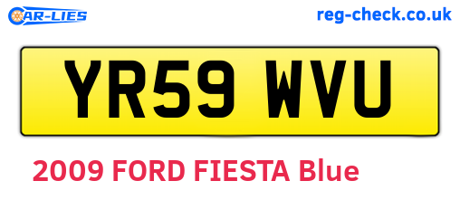 YR59WVU are the vehicle registration plates.