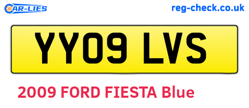 YY09LVS are the vehicle registration plates.