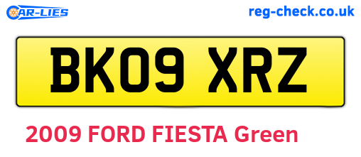 BK09XRZ are the vehicle registration plates.