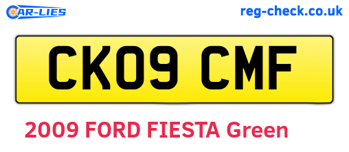CK09CMF are the vehicle registration plates.