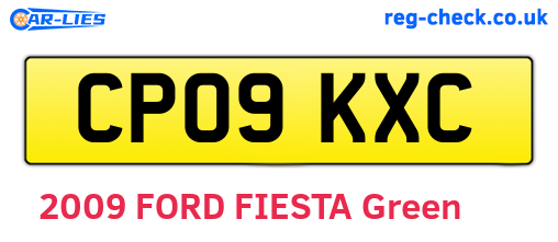 CP09KXC are the vehicle registration plates.