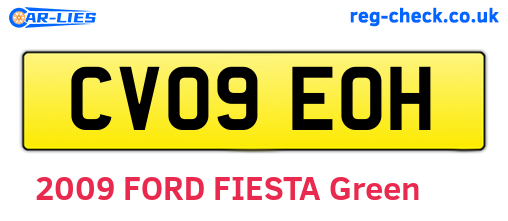 CV09EOH are the vehicle registration plates.