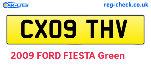CX09THV are the vehicle registration plates.