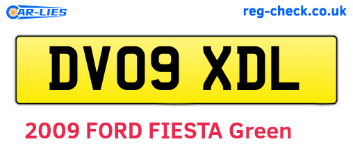 DV09XDL are the vehicle registration plates.