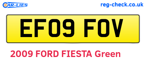 EF09FOV are the vehicle registration plates.
