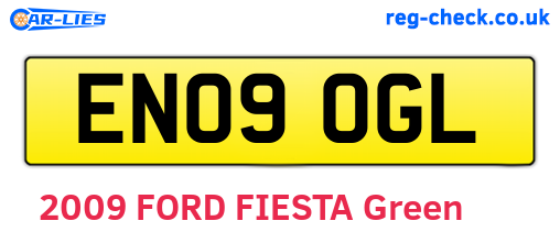 EN09OGL are the vehicle registration plates.