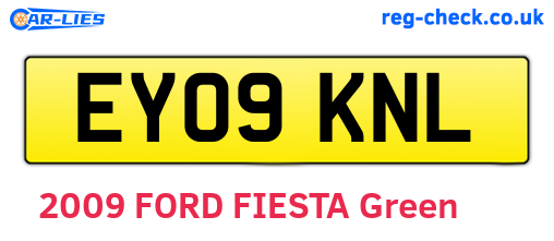EY09KNL are the vehicle registration plates.