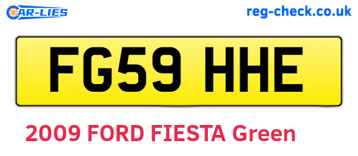 FG59HHE are the vehicle registration plates.
