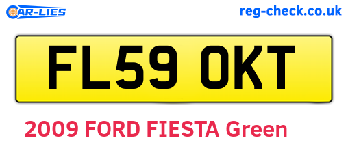 FL59OKT are the vehicle registration plates.