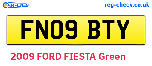 FN09BTY are the vehicle registration plates.