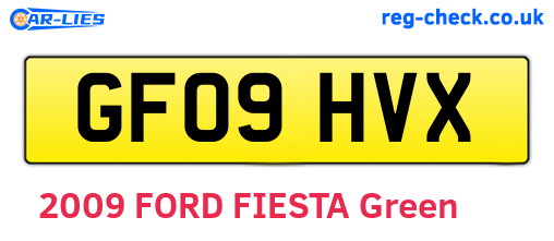 GF09HVX are the vehicle registration plates.